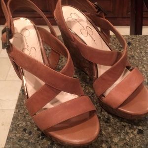 Jessica Simpson Brown Wedges
